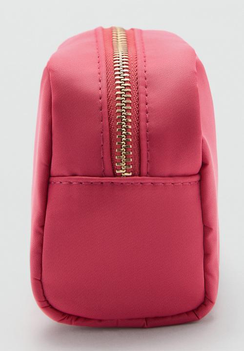 MANGO - Cosmetic top zip bag - medium red