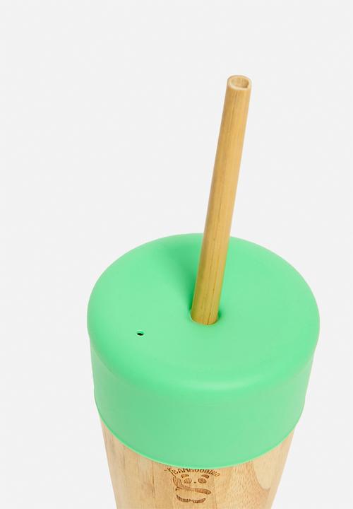 Nicolson Russell - Bamboobino Cup with straw - green