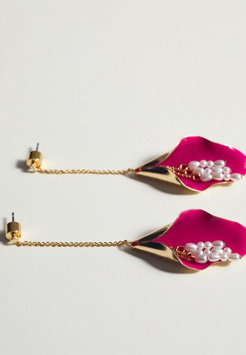 MANGO - Earrings jim - pink