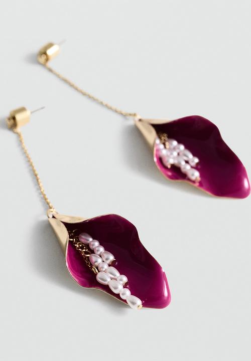 MANGO - Earrings jim - pink