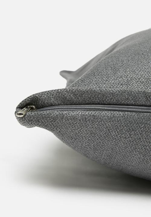 Sixth Floor - Elm linen cushion cover - charcoal