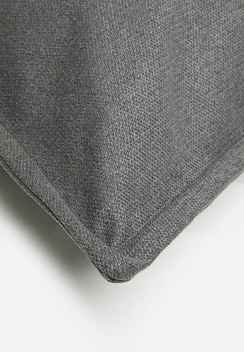 Sixth Floor - Elm linen cushion cover - charcoal