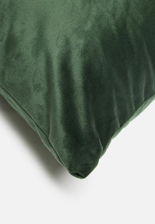 Sixth Floor - Heritage velvet cushion cover - emerald