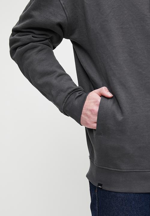 Superbalist - Relaxed Fit Print Zip Thru Hoodie - Grey