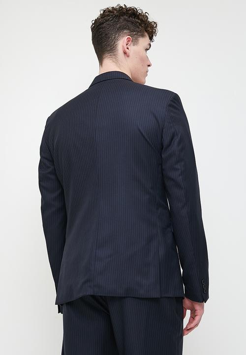Superbalist - Double breasted Slim Fit Jacket - Navy pinstripe