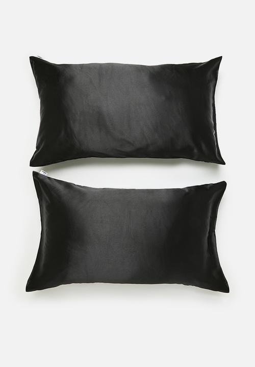 Sixth Floor - Satin Pillow Case Set - Charcoal 