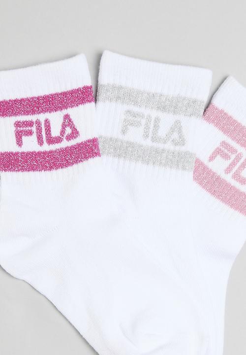 FILA - Darcy Three Quarter Sock-White