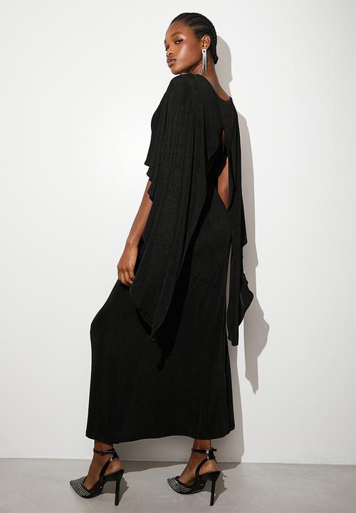 VELVET - Statement knit maxi dress - black
