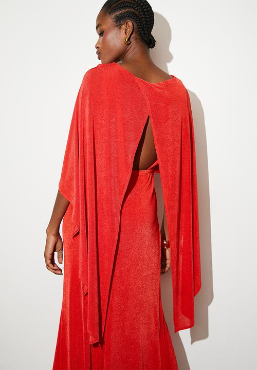 VELVET - Statement knit maxi dress - high risk red