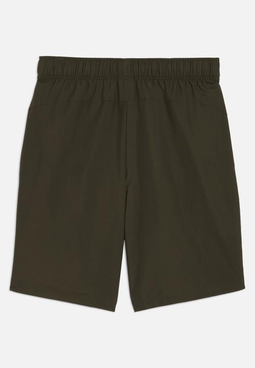 PUMA - PUMA Power Graphic Woven Shorts 8''- Dark Olive