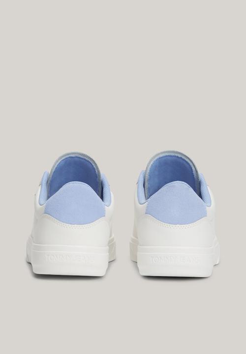 Tommy Hilfiger - Cupsole leather sneaker - moderate blue