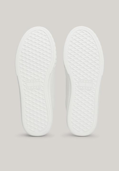 Tommy Hilfiger - Cupsole leather sneaker - moderate blue