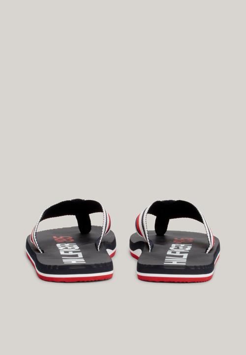 Tommy Hilfiger - Massage footed oly beach sandal - navy & red