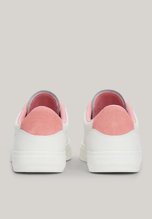 Tommy Hilfiger - Cupsole leather sneaker - tickeld pink