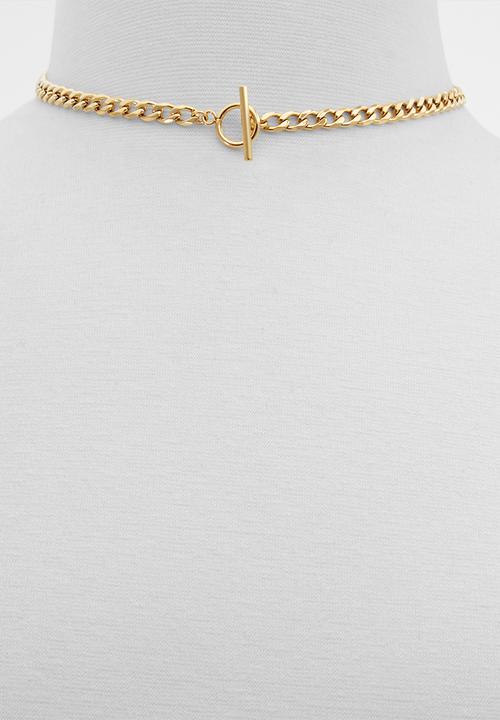 ALDO - Kiwa lry necklace - gold