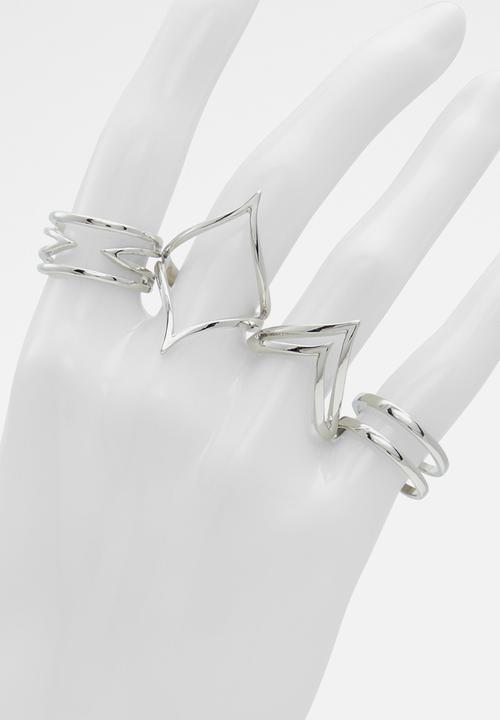 ALDO - Mazyy ring set - silver