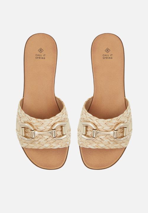 Call It Spring - Phoeniix slip-on sandal - natural