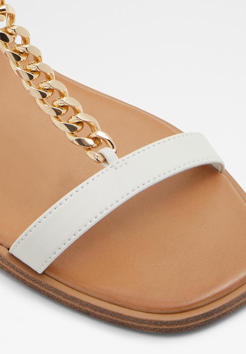 ALDO - Ethoregan ankle strap sandal - open white