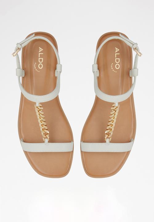ALDO - Ethoregan ankle strap sandal - open white