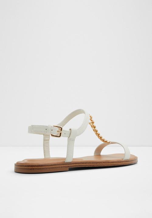 ALDO - Ethoregan ankle strap sandal - open white