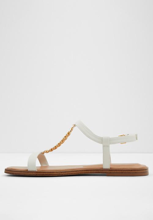 ALDO - Ethoregan ankle strap sandal - open white