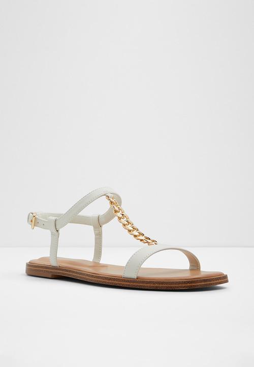ALDO - Ethoregan ankle strap sandal - open white