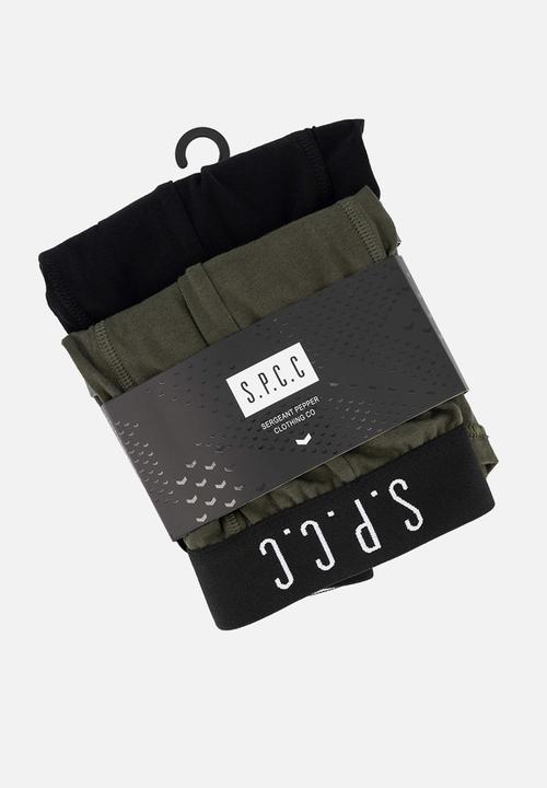 S.P.C.C - Emperador Boxer 2 Pack - Black & Fatigue