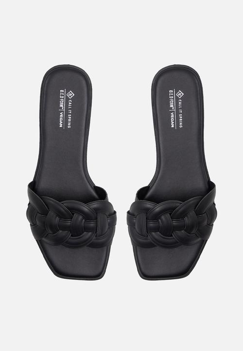 Call It Spring - Melina slip-on sandal - black