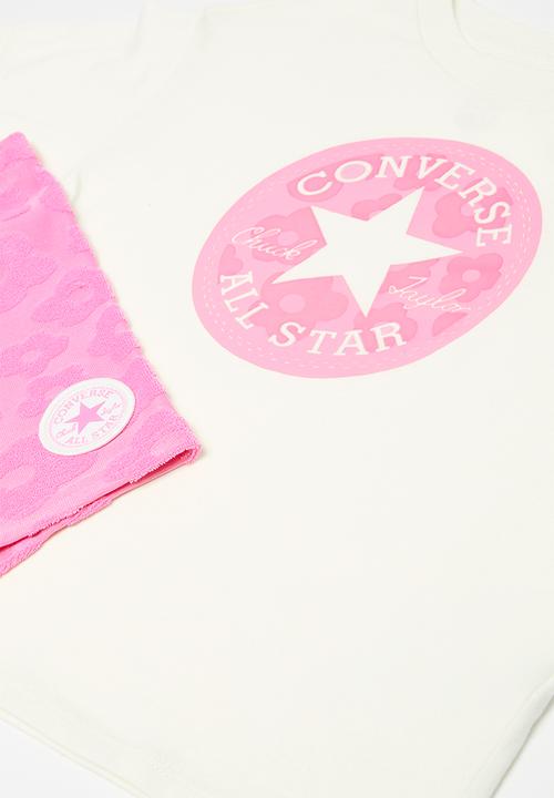 Converse - Cnvg chuck patch tee & biker s - oops pink