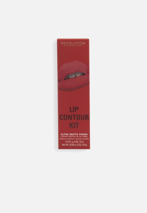 Revolution - Lip Contour Kit - Sassy Red