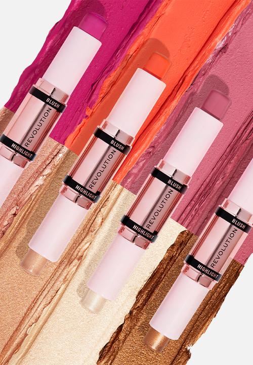 Revolution - Blush & Highlight Stick - Mauve Glow