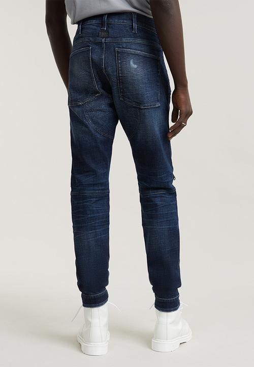 G-STAR - 5620 3d zip knee skinny - worn in galaxy rays destroyed