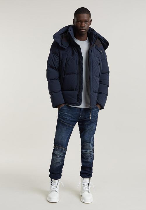 G-STAR - 5620 3d zip knee skinny - worn in galaxy rays destroyed