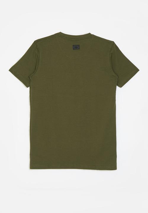 SOVIET - Boys crew neck fashion tee - dark olive