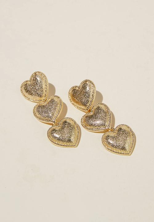Rubi - Mid charm earring - gold plated 