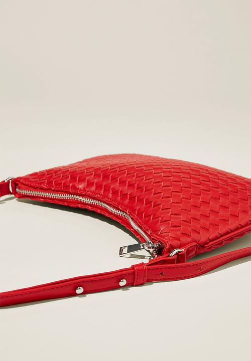 Rubi - Aries bag - summer red woven pu