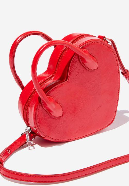 Rubi - Heart to heart crossbody bag - red crinkle