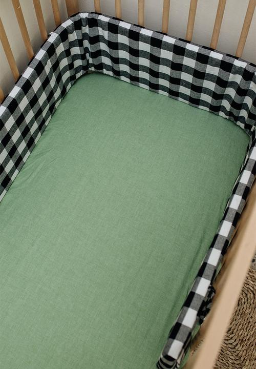 Phlo Studio - Cotton fitted sheet - washed fern