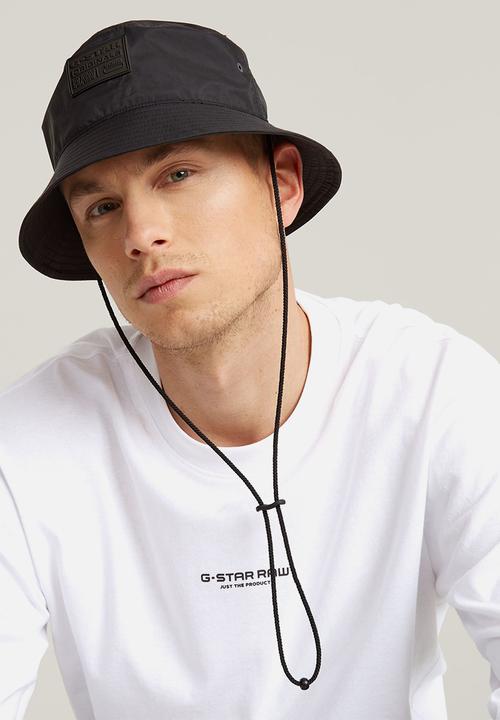 G-STAR - Rain brimmer bucket hat - dk black/gs grey