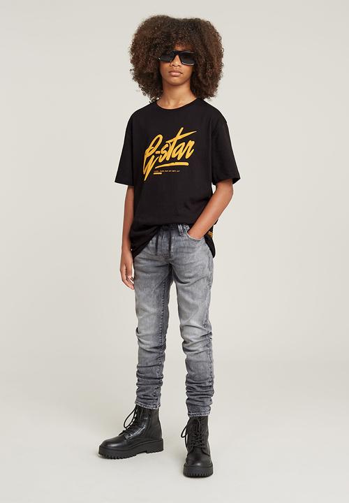 G-STAR - 3301 slim pull-up jeans - faded grey neblina