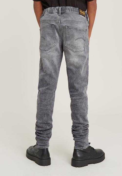 G-STAR - 3301 slim pull-up jeans - faded grey neblina