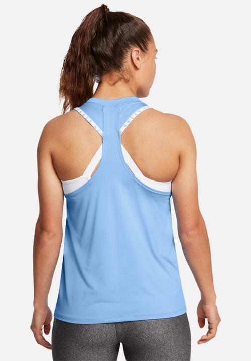 Under Armour - Knockout Novelty Tank - Horizon Blue / White