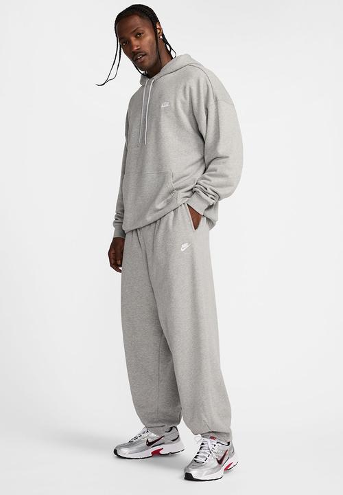 Nike -  Club Fleece  Oversized French Terry Trousers   - dk grey heather/lt 