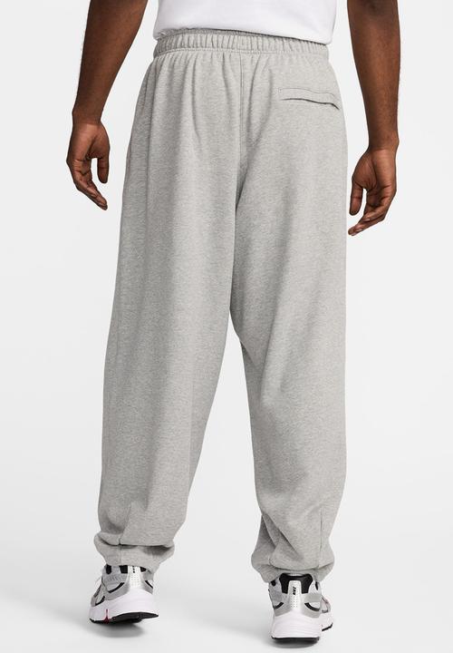 Nike -  Club Fleece  Oversized French Terry Trousers   - dk grey heather/lt 