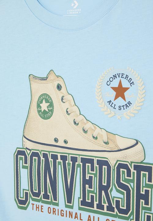 Converse - Cnvb script sneaker gfx short sleeve tee - true sky