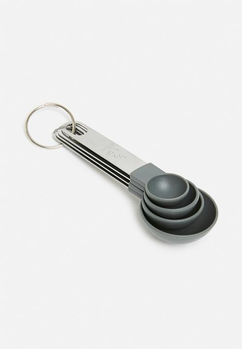 Excellent Houseware - Measuring cups & spoons set - Charcoal