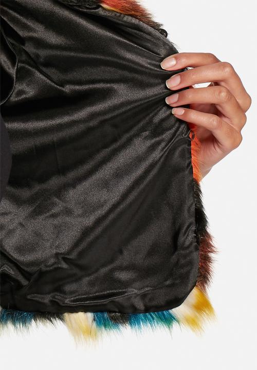 Glamorous - Multi Faux Fur Short Jacket
