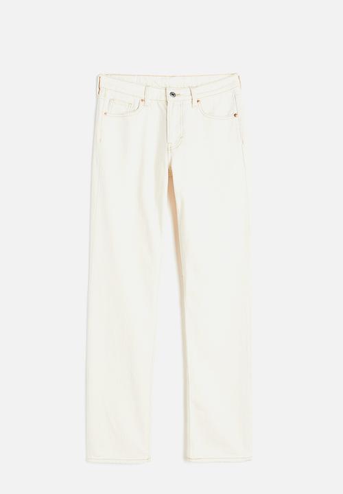 H&M - Straight regular jeans - cream