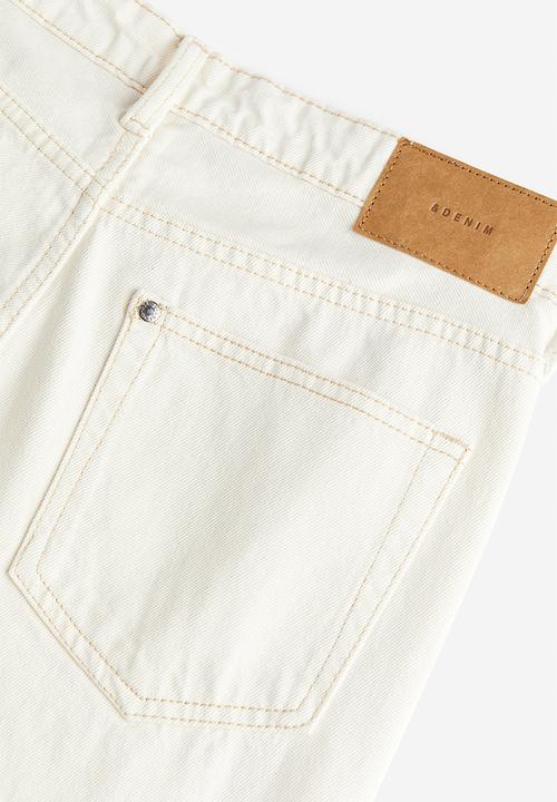 H&M - Straight regular jeans - cream