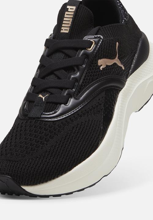 PUMA - Softride Mayve Minima Leopard Wns - PUMA Black-Warm White-PUMA Gold